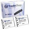 Trade-Shop 2 X Fotocamera ad alte prestazioni LiIon batteria compatibile con Pentax D LI108 Sealife SL7014 Traveller D016 - 05 - 8023 Avant S5 - 2 S6 S6 V2 V3, compatibile con BenQ DC e di 1030 e 1035 e 1230
