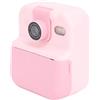 Wakects Stampa Istantanea con Fotocamera per Bambini, Batteria da 1000 MAh, Fotocamera Digitale 1080P, Stampa Connessa all'APP, Lettore Musicale, Schermo IPS da 2,4 per Uso Esterno (PINK)