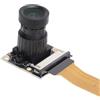 Cuifati Modulo Telecamera RasPi 5 5MP, Sensore 1080P HD OV5647 Messa a Fuoco Regolabile Visualizzazione a 75° Obiettivi Grandangolari Fish Eye Webcam Video per RasPi 5 Zero con Porta CSI