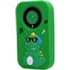 Denash Camera da 1080p per Bambini HD, Fotocamera Selfie Autofocus da 2,4 con Design dei Cartoni Animati, Giocattolo di Apprendimento Divertente per Bambini (regali di (GREEN)