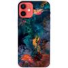 MUTOUREN Cover per iPhone 12/iPhone 12 Pro Custodia in Silicone TPU Trasparenti Ultra Sottile Antigraffio Antiurto Protettivo Case con Pellicola Proteggi Schermo, Inchiostro Acquerello