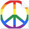 DIYthinker Lgbt Rainbow gay Lesbian punteggiatura Transgender Bisessuali supporto anti War Sign Illustration occhiali panno di pulizia del pulitore dello schermo 5PCS