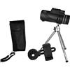Generic Monoculare portatile Monoculare 40x60 Potente binocolo Zoom ad alta potenza Telescopio portatile Militare professionale Telefono Treppiede Fotocamera