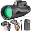 ADEKKPK Telescopio monoculare, 10 x 40 HD Low Light Night, impermeabile, antiurto, con supporto per cellulare, per campeggio, osservazione degli uccelli, viaggi, caccia, partite di calcio, concerto, Live