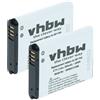 vhbw 2x batteria compatibile con Samsung DV180F, ES70, ES65, ES91, ES90, ES80, ES78, ES75, ES74, ES73, ES71 fotocamera (500mAh, 3,6V, Li-Ion)