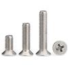 JINYONGFA Vite a testa svasata a croce in acciaio inossidabile 304, testa piatta a croce M2M2,5, bullone a vite-M2 * 45 (10 compresse)