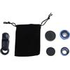 Mirweon Obiettivo della fotocamera 3 in 1 grandangolari macro Fish Eye Lens Clip On Smartphone Fisheye Lens Camera Lens