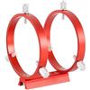 LQYXGS Accessori per telescopio Guida for telescopio a coda di rondine 90mm Piastra base rossa 68/80/90/102mm Cerchio anello di messa a fuoco Cercatore telescopio Accessorio for astronomia(Hoop 90mm)