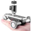 AMAZWI Telecamere d'azione PPL-06S. Mini Motoried Electric Track Slider Motor Dolly Truck Car for camcorder for fotocamera DV. Dolly Panoramic Time Lapse Molteplici modalità di scatto, ripresa facile
