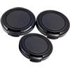 Courtieyeardceastea Copriobiettivo universale a scatto per mini videocamera DV, 34 mm, 3 pezzi, colore: nero