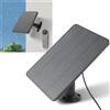 Topiky Pannello Solare per Fotocamera Ad Anello, Caricatore Pannello Solare per Fotocamera Ad Anello per Batteria, per Batteria Stick Up Cam di 2a e 3a Generazione, Impermeabile IP65