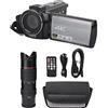 Akozon Videocamera DV HDr AE8, HDr 4K HD WiFi Video Digitale 3.0 Pollici Ouch Videocamere WiFi Schermo Zoom 16X In Elligen Videocamera IPS n. 1 con Supporto per Obiettivo Elepho o IR