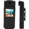 VBESTLIFE Videocamera con Clip Posteriore, Videocamera 4K con Grandangolo da 140°, Schermo IPS da 1,5 Pollici, Registrazione in Loop, Design con Clip Posteriore, per Bici Elettriche,
