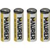 MAURER Batteria AA 1,5 V ricaricabile tramite USB-c (4 unità)