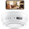 FORTHAUS. Hidden Camera Smoke Detector Wireless WiFi - Nanny Cams with Cell Phone App - 180 Days Battery Power, Night Vision, Motion Detection, Sideways Lens for Indoor Security, No Audio