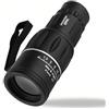 TONSHEN Telescopio Monoculare per Adulti, 66M/2000M Campo 22° 16X52 Monocolo Regolabile HD per Viaggi, Concerti
