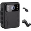 CHICHIYANG CD03 Ultra HD 4K Corpo Indossato Fotocamera 2.0 HD IPS Schermo 120 ° Grandangolo Shot One-Click Alarm Design Fotocamera Portatile