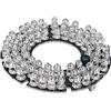 Othmro, pannello illuminatore IR a infrarossi, 1 pezzo, con piastra rotonda a 30°, per telecamere di sicurezza CCTV, 72 LED, 75mm 3PCS 90°