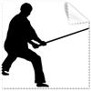 DIYthinker Shaolin stick Cina cinese Kung Fu arti marziali Monk Soldier cultura tradizionale illustrazione modello occhiali panno di pulizia del pulitore dello schermo 5PCS