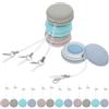 LABRIMP 20 Pezzi Panno Pulizia Schermo Cellulare Macaron 20 Pezzi Portachiavi, Microfibra Morbida per Laptop, Occhiali e Monitor, Detergente Anti-Impronte per Smartphone, Adatto a Studenti