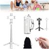 Hliloy Elevopro Pocket Tripod 360, Elevopro Vlogger Pro, Elevopro Pocket Treppiede, Elevopro Grip Pocket Tripod 360, treppiede regolabile per selfie stick con telecomando staccabile, supporto per mini