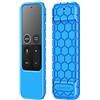 Fintie - Custodia protettiva per Apple TV 4K 5th, 4a generazione Remote - Casebot (serie Honey Comb) leggera (anti scivolo) in silicone antiurto per Apple TV Siri Remote Controller, colore: Blu