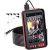 MOUDOAUER Macchina fotografica impermeabile del periscopio con le luci regolabili del LED 1080P HD flessibile 6.5FT impermeabile del foro di portata