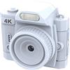 Cuifati Fotocamera del Portachiavi, Incorporato 19 Effetti Filtro da 1,54 Pollici HD Tiny Digitale Fotocamera Digitale Largo 78 ° per la Registrazione di Viaggio (WHITE)