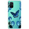 MUTOUREN Cover per Oneplus 8T Custodia in Silicone TPU Trasparenti Ultra Sottile Antigraffio Antiurto Protettivo Case con Pellicola Proteggi Schermo, Bella Farfalla