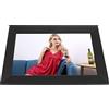 BROLEO Cornice per Foto Smart WiFi da 10,1 Pollici, Cornice per Foto Digitale con Cornice Ultra-stretta Schermo IPS da 10,1 Pollici con Rilevamento di gravità per Regalo (Spina europea)