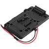 Yechiry Piastra Batteria con Attacco a V, Adattatore V Lock per Videocamera DSLR, Cavo D Tap Adattatore Porta di Uscita Fai da Te con Molteplici Posizioni di Fissaggio a Vite, Compatibile con la