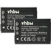 vhbw 2x batteria compatibile con Ricoh GXR A12 28 mm F2.5, A12 50 mm F2.5, A16 24-85 mm F3.5-5.5 fotocamera (1500mAh, 3,6V, Li-Ion)
