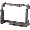 ZHFGJKSO Kit gabbia for fotocamera con manico in legno compatibile con Sony A7R III A7 II A7III, attrezzatura video in lega di alluminio(Black-Type 3)