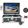 GUYSGNX Fotocamera per la pesca subacquea, 9 InchHD 1080P Screen Fish Finder Underwater Fishing Camera 15pcs White LEDs + IR Lamp For River/Winter Ice per ghiaccio, barca, pesca nautica(1080P 30M with DVR)