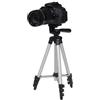 HOMSFOU Treppiede per Fotocamera e Smartphone Portatile, Testa 360° | 4 Snodi, Gambe a 3 Sezioni, Lega di Alluminio e Resina Abs, Filettatura 1/4, Carico Massimo 2kg