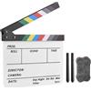 ZEPFJHE Professionale Acrilico Film Clapboard Riutilizzabile Clapper Board Film Spara Regista Con Cancellino Lavagna Riutilizzabile Clapperboard