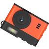 RASTKY Fotocamera del Portachiavi HD, Fotocamera Compatta Vintage da 1080p da 12 MP con Luce di Riempimento a LED, Display HD da 0,96 Pollici, Anteprima in Tempo Reale, per Vlog, (arancione)