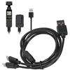 LVIFLOAE USB a Doppia Porta Tipo Cord di alimentazione 2 in 1 cavo di ricarica multipla per 2