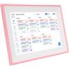 Generic Calendario Digitale Intelligente, Agenda Familiare con Touchscreen HD da 10,1 Pollici con Grafico dei Lavori Domestici e modalità Cornice per Foto, per Casa e Ufficio Rosa