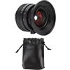 Akozon Obiettivo Fisso a Fuoco Manuale con Grande Apertura F2.0 da 12 Mm per Fotocamere con Attacco M4/3 (BLACK)