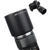 JJC Paraluce reversibile per Olympus M.Zuiko Digital ED 60 mm F2.8 obiettivo macro sostituisce Olympus LH-49 paraluce, consente l'uso di tappi originali da 46 mm dopo la retromarcia
