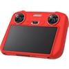Lycuiw Custodia in silicone a prova di caduta e di polvere per il telecomando Mavic 3 Classic/Mini 3 PRO per DJI RC (Rosso)