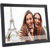 Greensen Frame di Immagini Digitali da 15 Pollici WLAN 1024x768 HD IPS Touchscreen Frame di Foto, App Vphoto, Rotazione Automatica, Diverse Lingue per Casa, pubblicità (Spina europea)