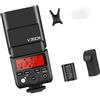 Uqezagpa Compatibile Hot Shoe On-Camera Torcia Speedlight con Batteria 1/8000s Sync Speed Flashlight