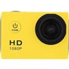 YFDGD Mini HD 1080P Sports Action Videocamera for registrazione subacquea impermeabile Full Cam Camcorder for videoregistratore for esercizi estremi Cattura Facilmente Momenti Mozzafiato(Yellow)
