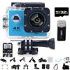 HOLVA Roamix Vision 4k Action Camera, 2026 aggiornato 170 ° ultra grandangolare WiFi Camcorder Outdoor impermeabile Sport Videocamera per gli appassionati di fotografia e immersioni (blu, 32G)