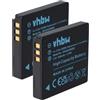vhbw 2x batteria compatibile con Panasonic Lumix DMC-FS3, DMC-FS20, DMC-FS5, DMC-FX33, DMC-FX30, DMC-FX35 fotocamera (600mAh, 3,6V, Li-Ion)