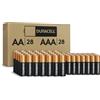 Duracell Coppertop AA + AAA Batteries, 56 Count Pack Double A and Triple A Alkaline Battery with Power Boost Ingredients, Long-lasting Power (Ecommerce Packaging)