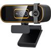 VBESTLIFE Webcam Full HD 1080p, Fotocamera per Computer USB di Riconoscimento Face With Wins Hello, Mic Microfono di Cancellazione del Rumore Intelligente, Messa a Fuoco Automatica,