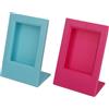 Aeun Cornice per Foto Autoportante, Cornice Inclinata a Forma di L Facile da Usare per Mini 12 11 9 8 7 (Blu rosso)